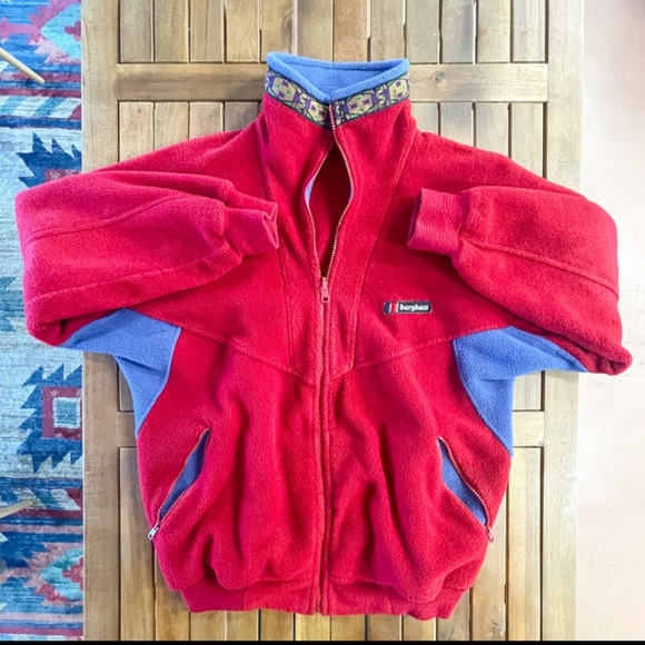 Berghaus フリースベスト Polartec レッド Lサイズ Berghaus | Shirts | Vintage 8s Pullover Fleece Berghaus Polartec